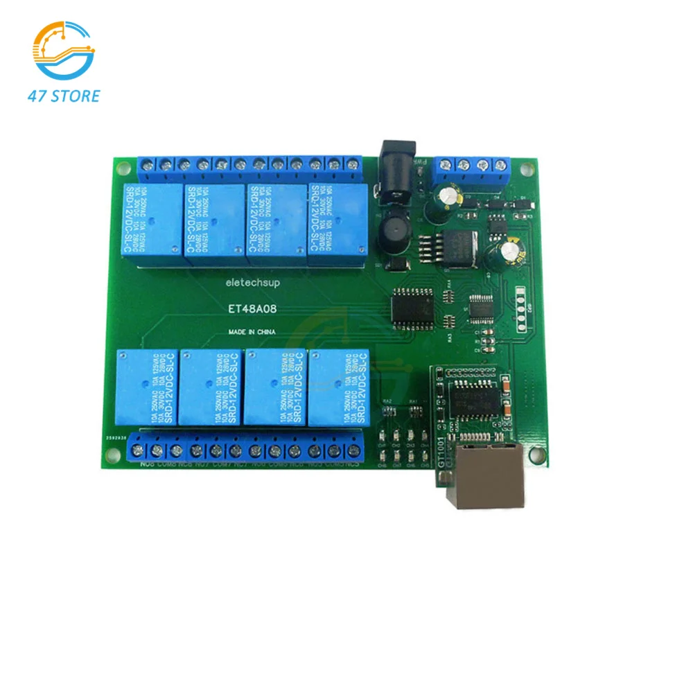 Релейный сетевой коммутатор Modbus MQTT порты TCP, UDP Web HTTP RS485 таймер модуль ET48A08 12 В 8 каналов RS485/TCP Modbus релейный модуль
Релейный сетевой коммутатор Modbus MQTT порты TCP, UDP Web HTTP RS485 таймер модуль ET48A08 12 В 8 каналов RS485/TCP Modbus релейный модуль