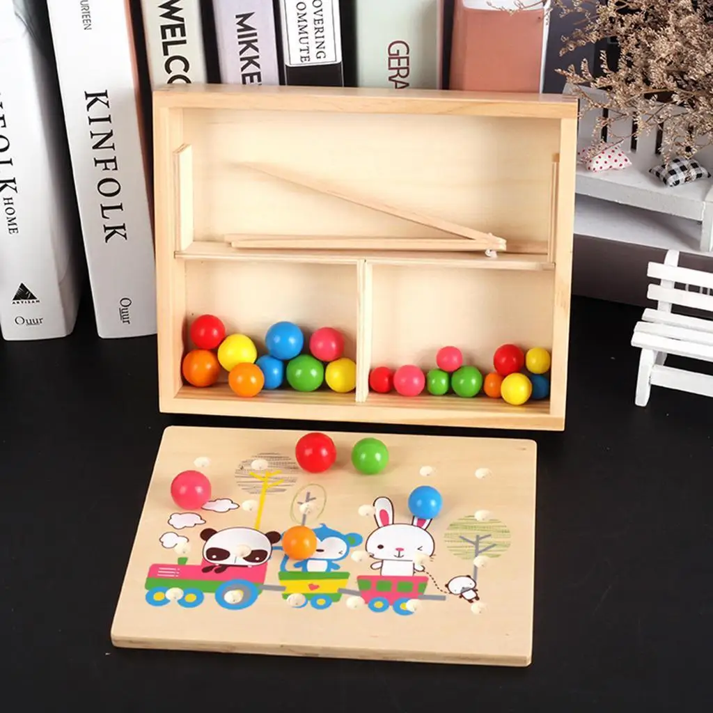 Multi-Color Wooden Cartoon Ball Clip Toy Set, Kids Skill Development Toy for Eye Coordination
Multi-Color Wooden Cartoon Ball Clip Toy Set, Kids Skill Development Toy for Eye Coordination