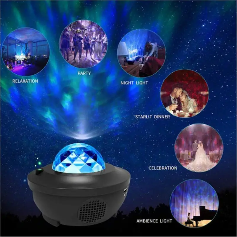 Night Lamp Music Speaker For Home Bedroom Decoration Night Light Built-in Bluetooth-speaker Room Decor Lights Star Projector
Night Lamp Music Speaker For Home Bedroom Decoration Night Light Built-in Bluetooth-speaker Room Decor Lights Star Projector
