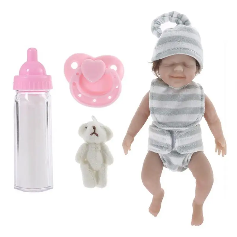 Mini Baby Dolls 6 Inch Miniature Baby Dolls Full Body Soft Silicone Newborn Baby Perfect Gift For Kids Girls
Mini Baby Dolls 6 Inch Miniature Baby Dolls Full Body Soft Silicone Newborn Baby Perfect Gift For Kids Girls