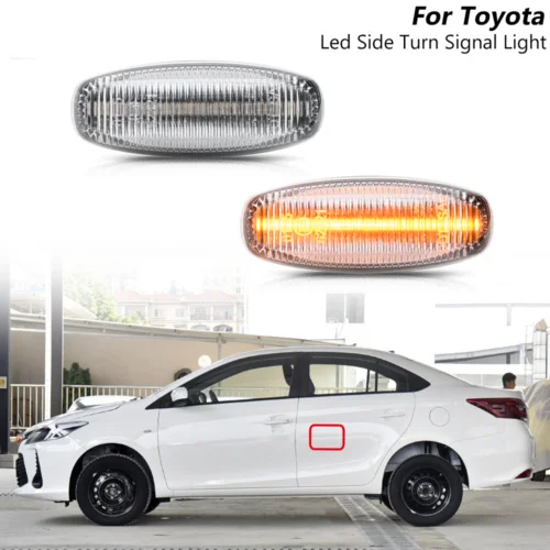 2x Clear LED Side Marker Turn Signal Light For 2014-2019 For Toyota Vios Yaris Sedan
2x Clear LED Side Marker Turn Signal Light For 2014-2019 For Toyota Vios Yaris Sedan