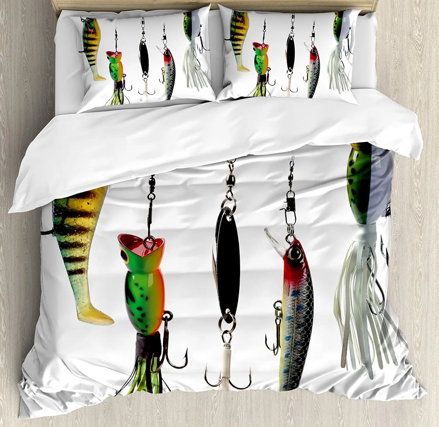 Fishing Bedding Set For Bedroom Bed Home Various Type of Fishing Baits Hobby Leisure Passt Duvet Cover Quilt Cover Pillowcase
Fishing Bedding Set For Bedroom Bed Home Various Type of Fishing Baits Hobby Leisure Passt Duvet Cover Quilt Cover Pillowcase