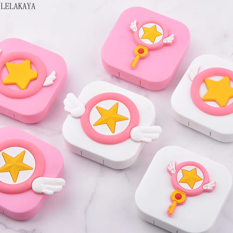 Mini Square Contact Lens Case Star Wing Anime Lens Case Soaking Box Card Captor Sakura Contact Lenses Case Holder Accessories
Mini Square Contact Lens Case Star Wing Anime Lens Case Soaking Box Card Captor Sakura Contact Lenses Case Holder Accessories