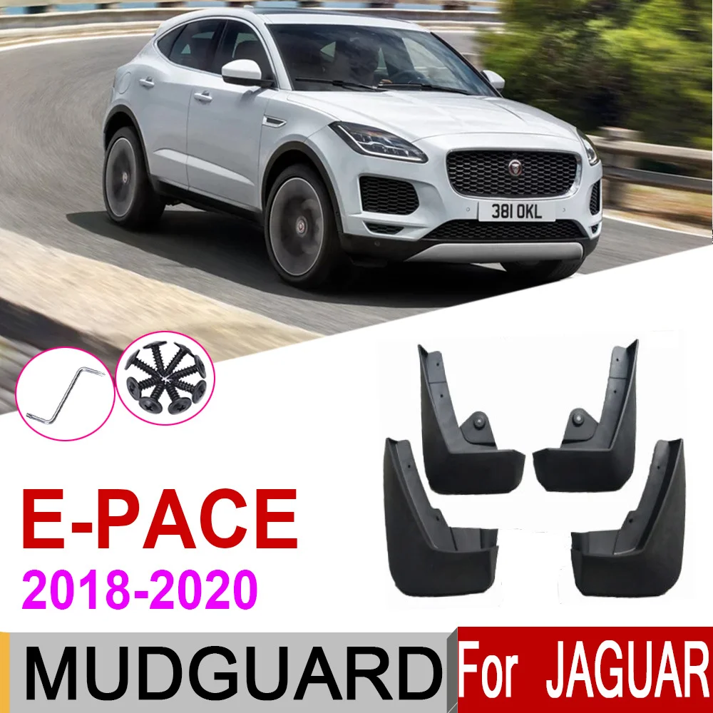 

Car Mudflap For Jaguar E-PACE E PACE 2020 2019 2018 Front Rear Fender Mud Guard Flap Splash Flaps Mudguards Accessories