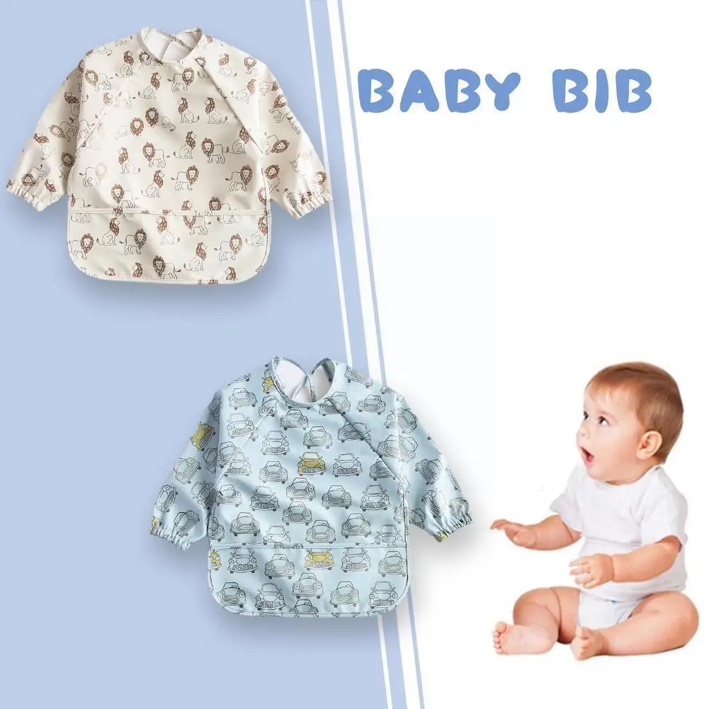 Baby Bib Kids Toddler Pu Waterproof Long Sleeve Art Years 0-6 Bib Smock Feeding Fit D6t1
Baby Bib Kids Toddler Pu Waterproof Long Sleeve Art Years 0-6 Bib Smock Feeding Fit D6t1