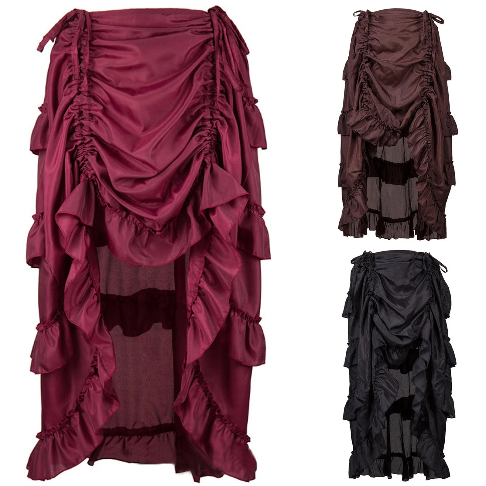 Women Fashion Solid SKirt Fold Elastic Waist Loose Irregular A Shaped Skirt Long Skirt Robe A Line Vestidos
Women Fashion Solid SKirt Fold Elastic Waist Loose Irregular A Shaped Skirt Long Skirt Robe A Line Vestidos