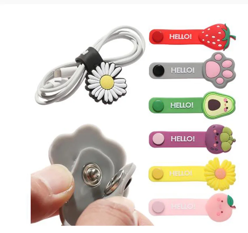 1PC Cute Fruit Flower Cable Winder Multifunction Organizer Cable Protector Bookmark Headset Data Line Storage Cord Protector
1PC Cute Fruit Flower Cable Winder Multifunction Organizer Cable Protector Bookmark Headset Data Line Storage Cord Protector