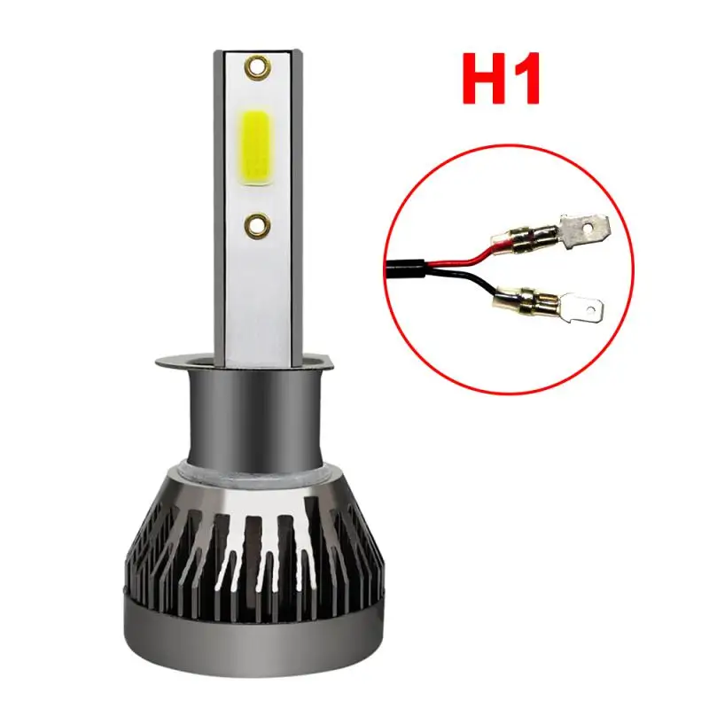 

High Power Headlight Bulb Dual Side 360degree Lighting Universal Headlight H1 Car Accessories Cob Bulb Durable