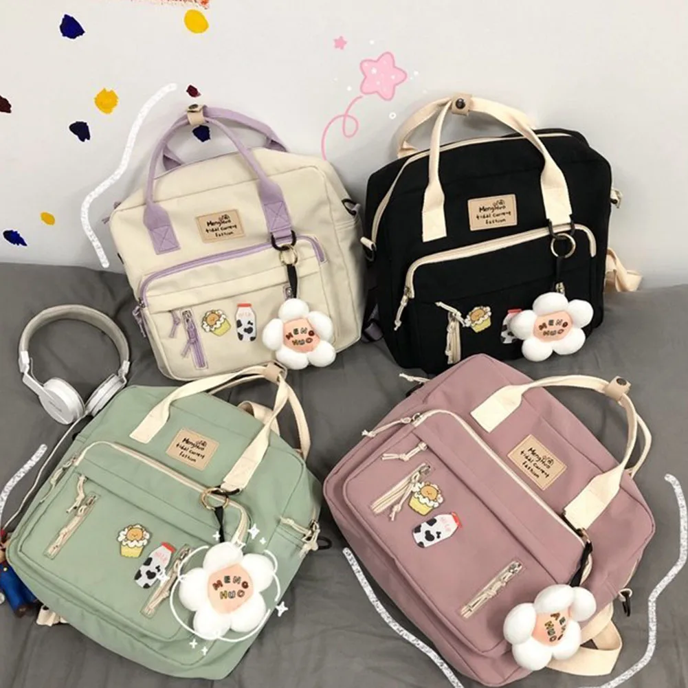 Women Backpack Fashion Patchwork Contrast Color Shoulder Large Capacity Crossbody Bag Preppy Style Students School Bags Handbags
Women Backpack Fashion Patchwork Contrast Color Shoulder Large Capacity Crossbody Bag Preppy Style Students School Bags Handbags