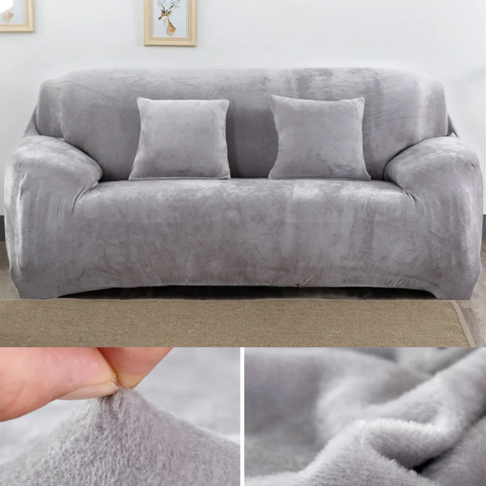 Plush Sofa Cover Stretch Solid Color Thick Slipcover Sofa Covers for Living Room Pets Cover Sofa Towel with 1Pc Cushion Cover
Plush Sofa Cover Stretch Solid Color Thick Slipcover Sofa Covers for Living Room Pets Cover Sofa Towel with 1Pc Cushion Cover