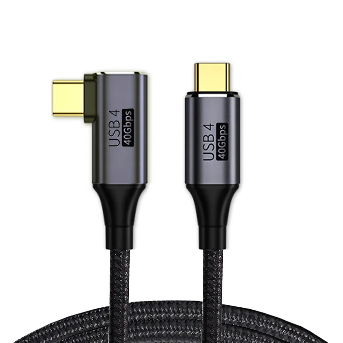 40 Гбит/с угловой USB4 кабель с зарядкой 100 Вт и 8K @ 60 Гц 5K @ 60 Гц USB4.0 совместим с TB3/4 
40 Гбит/с угловой USB4 кабель с зарядкой 100 Вт и 8K @ 60 Гц 5K @ 60 Гц USB4.0 совместим с TB3/4
