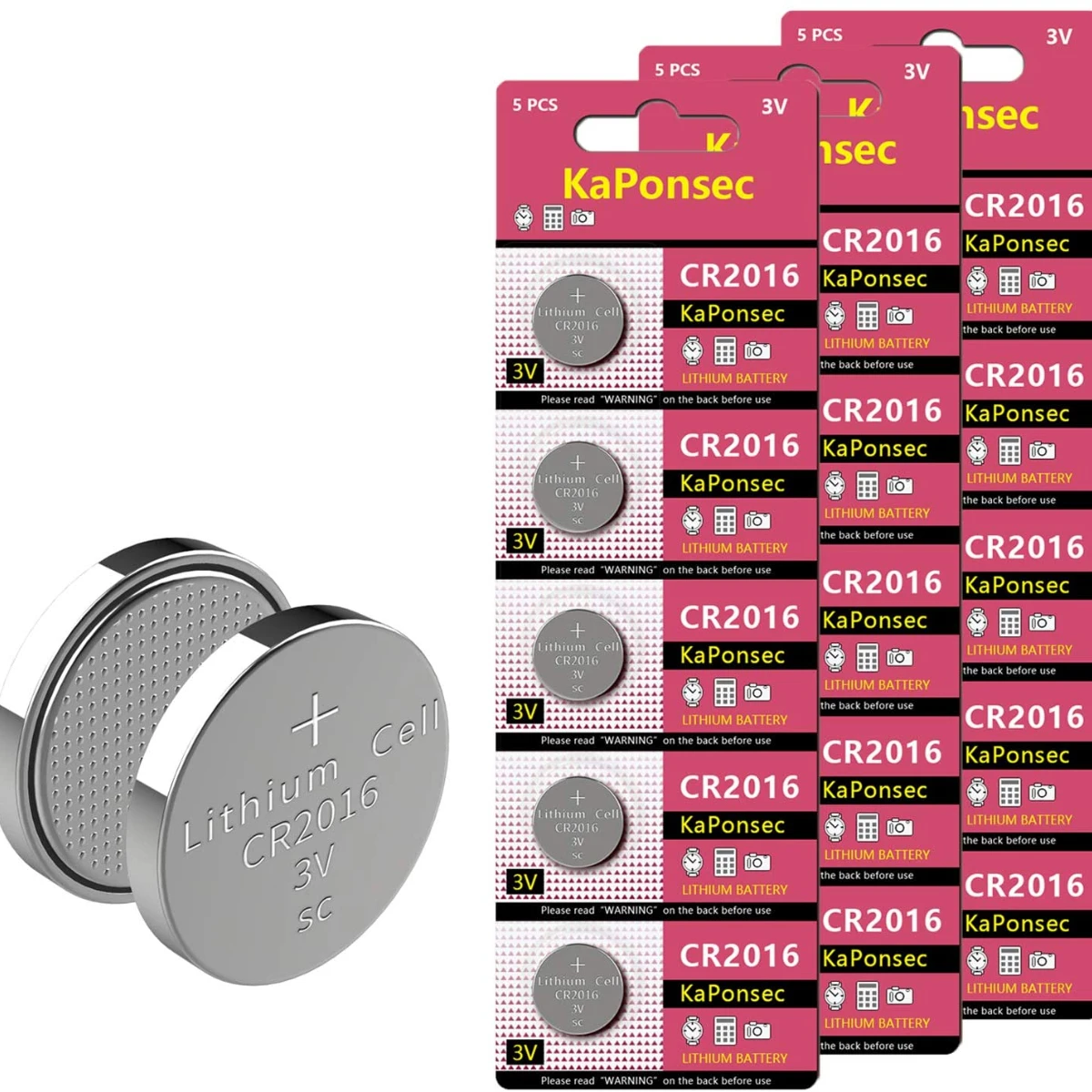 KaPonsec 2/5/10/50PCS 3Volt 2016 Battery Lithium CR2016 3 Volt Coin Cells Watch Battery
KaPonsec 2/5/10/50PCS 3Volt 2016 Battery Lithium CR2016 3 Volt Coin Cells Watch Battery