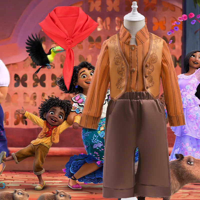 Disney Cartoon Encanto Boy Party Dress Up Charm Cosplay Costume Anthony Cosplay Dress Kid Halloween Vestidos Children Set Gown
Disney Cartoon Encanto Boy Party Dress Up Charm Cosplay Costume Anthony Cosplay Dress Kid Halloween Vestidos Children Set Gown