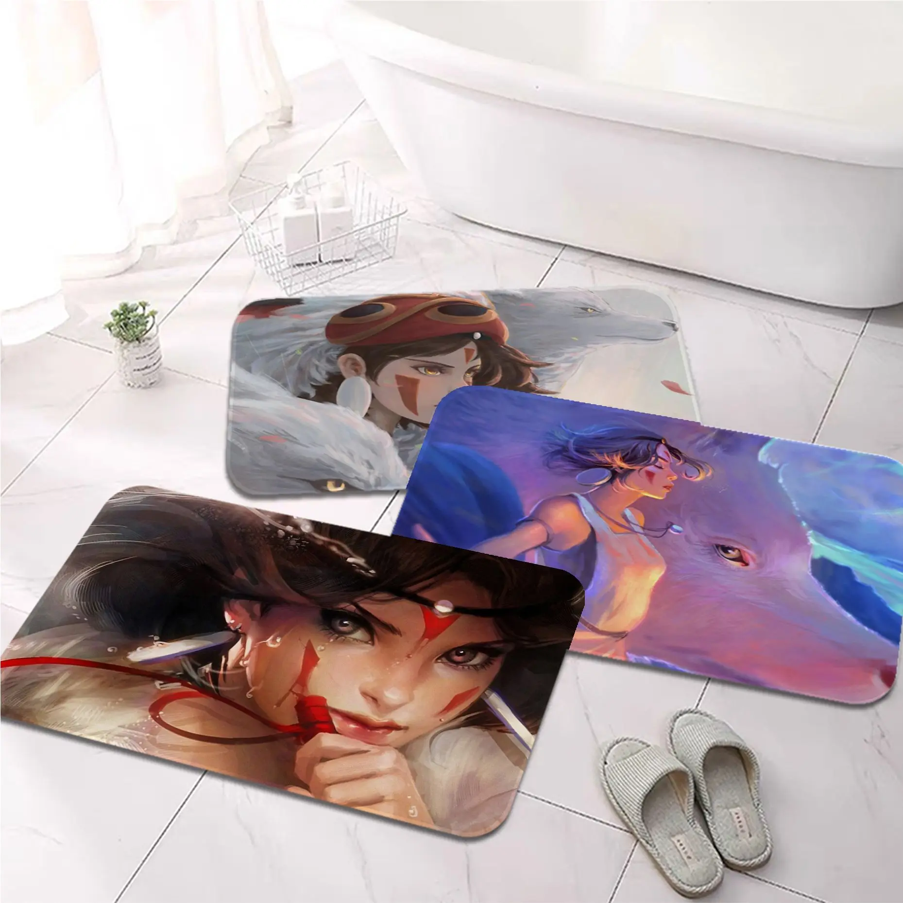 Princess Mononoke Bathroom Mat Nordic Style Home Doormat Bathroom-Toilet Mats Bedroom Doormat Area Rug
Princess Mononoke Bathroom Mat Nordic Style Home Doormat Bathroom-Toilet Mats Bedroom Doormat Area Rug