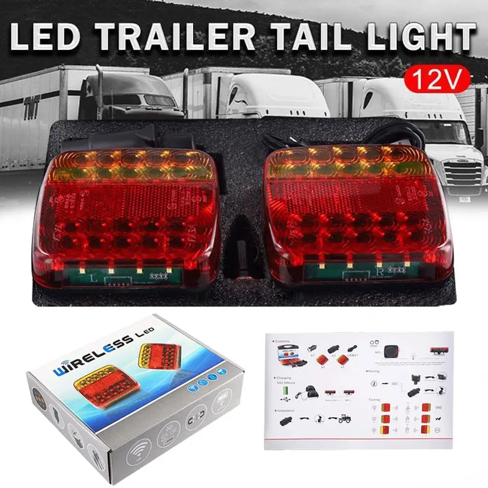 Wireless Magnetic Trailer Tail Light Waterproof Rechargeable Rear Taillight Signal Warning Brake Lamp Reflective Lens For L V3J0
Wireless Magnetic Trailer Tail Light Waterproof Rechargeable Rear Taillight Signal Warning Brake Lamp Reflective Lens For L V3J0