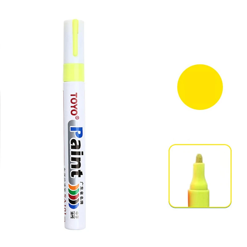 Белая водостойкая масляная ручка для автомобильных колес, автомобильная резиновая ручка для краски для шин, металлический перманентный маркер для краски, граффити, ретушь
Белая водостойкая масляная ручка для автомобильных колес, автомобильная резиновая ручка для краски для шин, металлический перманентный маркер для краски, граффити, ретушь