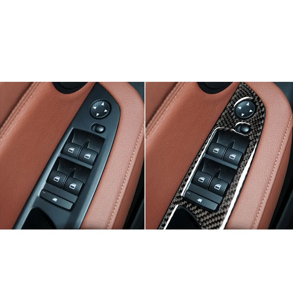 4pcs Car Door Armrest Panel Trim Cover Carbon Fiber For BMW X5 X6 E70 E71 2008-2013 Window Control Button Cover Trim Decals
4pcs Car Door Armrest Panel Trim Cover Carbon Fiber For BMW X5 X6 E70 E71 2008-2013 Window Control Button Cover Trim Decals
