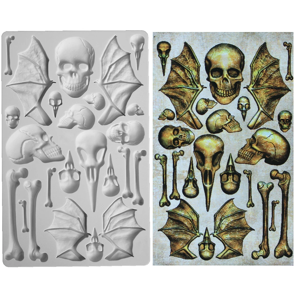 1PC Skulls Mold Cake Decorating Baking Tools Fondant Mold Cakes Tool Chocolate Mold Mould Bone Silicone Mold Candy Silicone
1PC Skulls Mold Cake Decorating Baking Tools Fondant Mold Cakes Tool Chocolate Mold Mould Bone Silicone Mold Candy Silicone