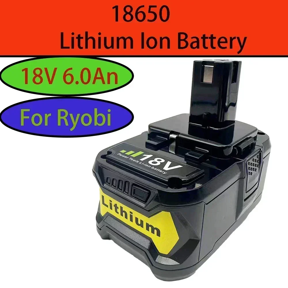

Аккумулятор Battool 6,0 Ач 18 в, подходит для Ryobi P108 One + Plus P102 P103 P104 P107 P117