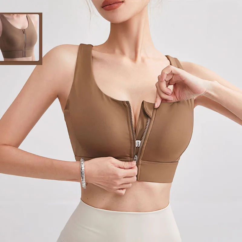 Hot Women Zipper Push Up Sports Bras Breathable Gym Fitness Vest Running Shockproof Zipper Underwear Athletic Tights Crop Top
Hot Women Zipper Push Up Sports Bras Breathable Gym Fitness Vest Running Shockproof Zipper Underwear Athletic Tights Crop Top