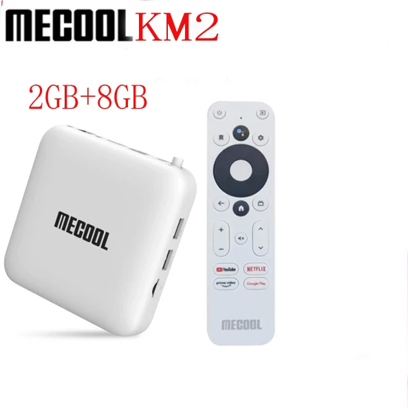 

Mecool KM2 global version Android TV mi Box Amlogic S905X2 2GB DDR4 USB3.0 SPDIF 100M LAN WiFi Prime Video HDR 10