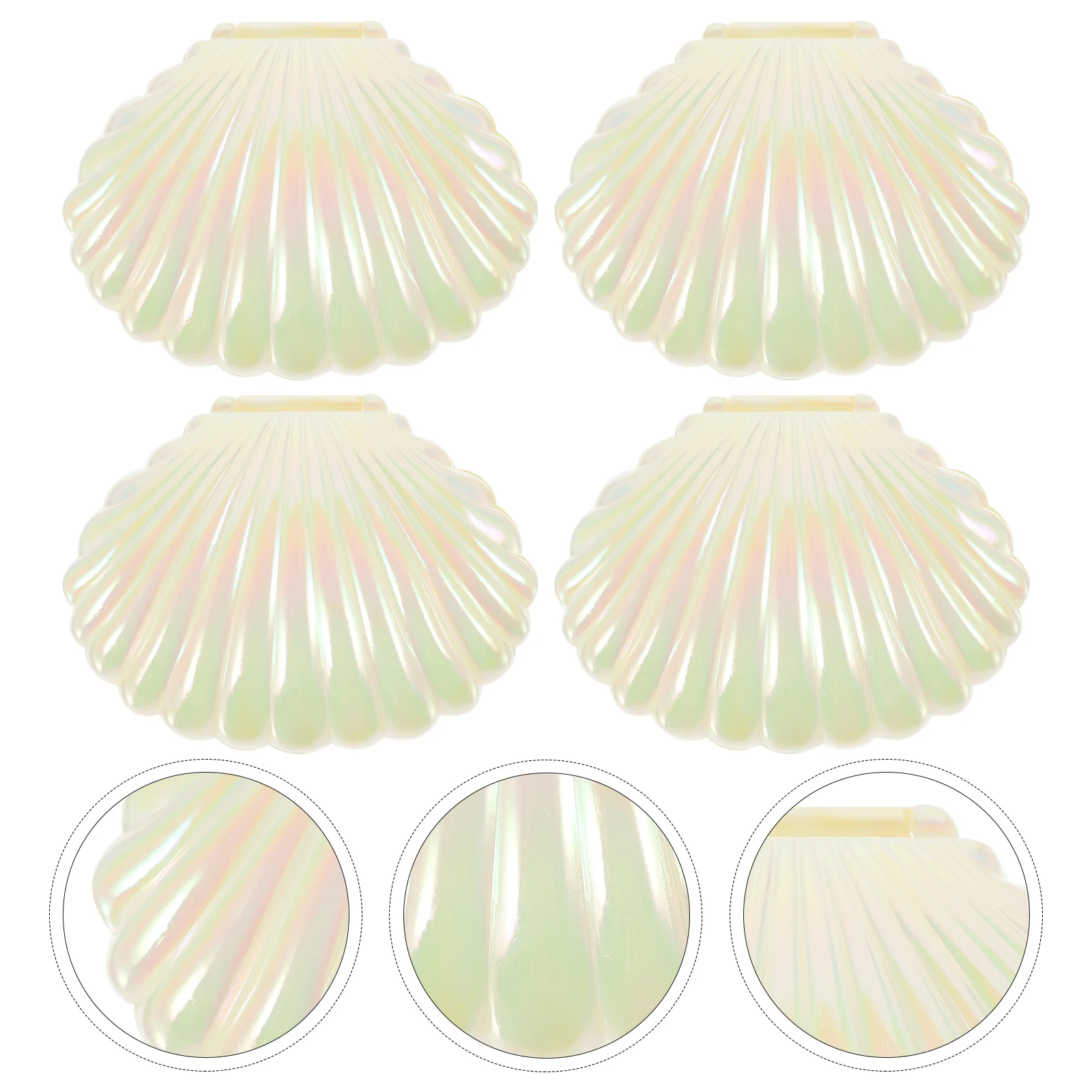 10 Pcs Plastic Containers Candy Box Table Party Favor Pearlescent Small Dish White Sea Shell Holder Jar
10 Pcs Plastic Containers Candy Box Table Party Favor Pearlescent Small Dish White Sea Shell Holder Jar