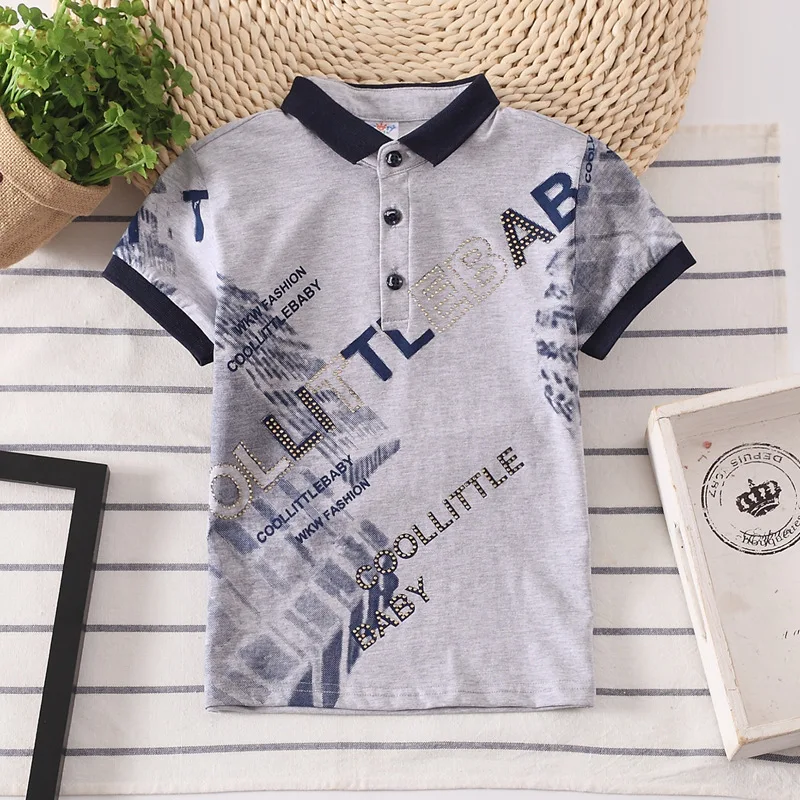 Boys polo shirt Summer Cotton Girl clothing Kids Letter Bright diamond pattern T-Shirts Short sleeve Top casual Tee 3-8year coat
Boys polo shirt Summer Cotton Girl clothing Kids Letter Bright diamond pattern T-Shirts Short sleeve Top casual Tee 3-8year coat