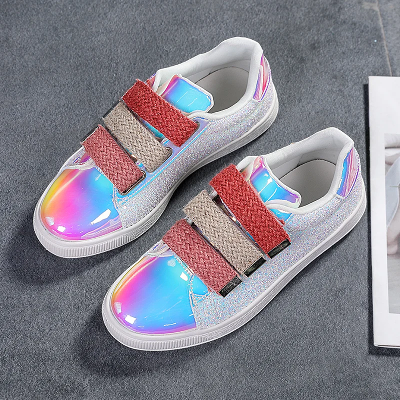 Women Sneakers Winter Shiny Velcro Platform Shoes All-Match Sports Vulcanized Fashion Comfortable Slip-On Shoes Zapatos De Mujer
Women Sneakers Winter Shiny Velcro Platform Shoes All-Match Sports Vulcanized Fashion Comfortable Slip-On Shoes Zapatos De Mujer