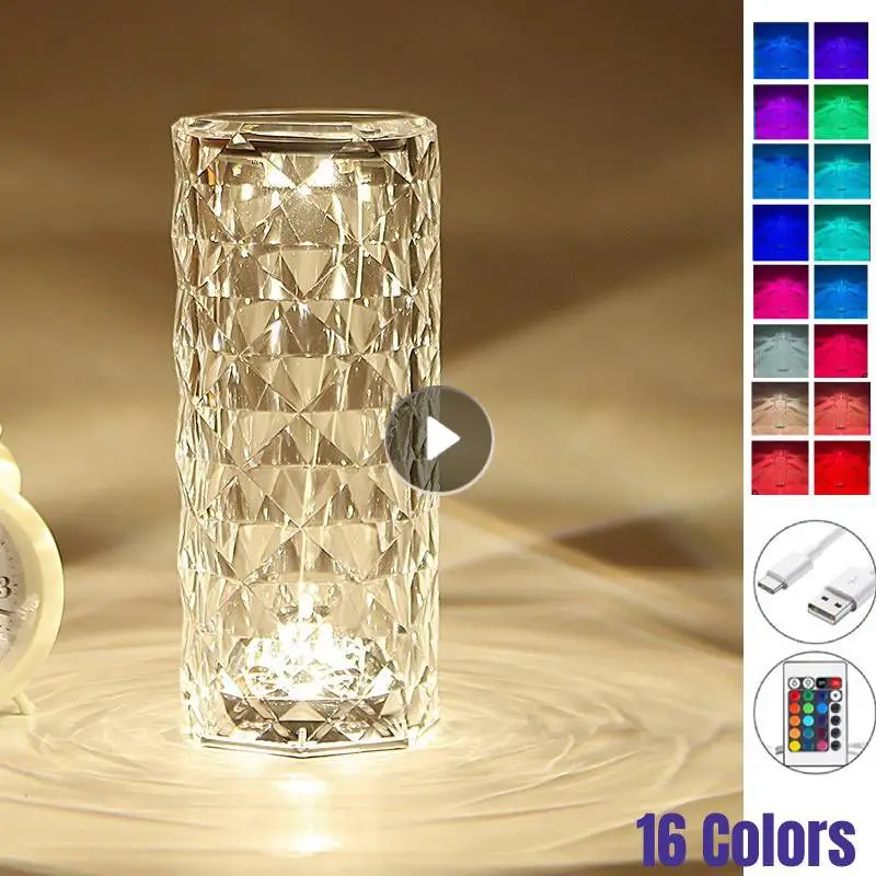 Crystal Lamp Touch Table Bedside Lamps Light Fixture 16 Colors LED Atmosphere Room Decor Christmas Room Decoration Night Light
Crystal Lamp Touch Table Bedside Lamps Light Fixture 16 Colors LED Atmosphere Room Decor Christmas Room Decoration Night Light