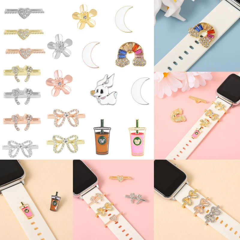 For Iwatch Watch Band Charms Bow-knot Metal Leg Decorative Nails Star Shape Strap Charm Rainbow Milk Tea Cup Jewelry Charms
For Iwatch Watch Band Charms Bow-knot Metal Leg Decorative Nails Star Shape Strap Charm Rainbow Milk Tea Cup Jewelry Charms