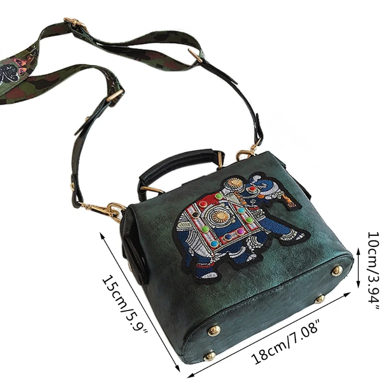 Fashion Handbags Crossbody Bag Elephant Embroidered Bags for Women Messenger Purses Satchels
Fashion Handbags Crossbody Bag Elephant Embroidered Bags for Women Messenger Purses Satchels