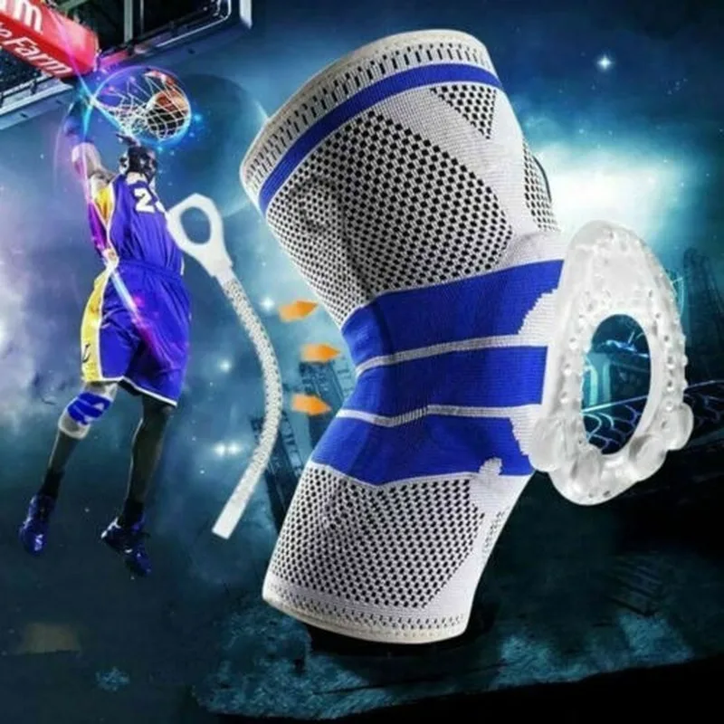 Silicone Spring Full Knee Brace Strap Patella Medial Support Strong Meniscus Compression Protection Sport Pads Running Basket
Silicone Spring Full Knee Brace Strap Patella Medial Support Strong Meniscus Compression Protection Sport Pads Running Basket