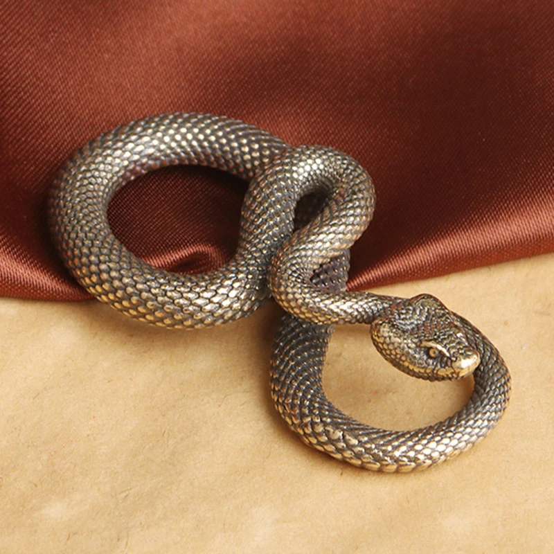 Vintage Copper Snake Ornament Decorations Tea Pet Antique Animal Boa Figurines Miniatures Home Decor Accessories for Living Room
Vintage Copper Snake Ornament Decorations Tea Pet Antique Animal Boa Figurines Miniatures Home Decor Accessories for Living Room