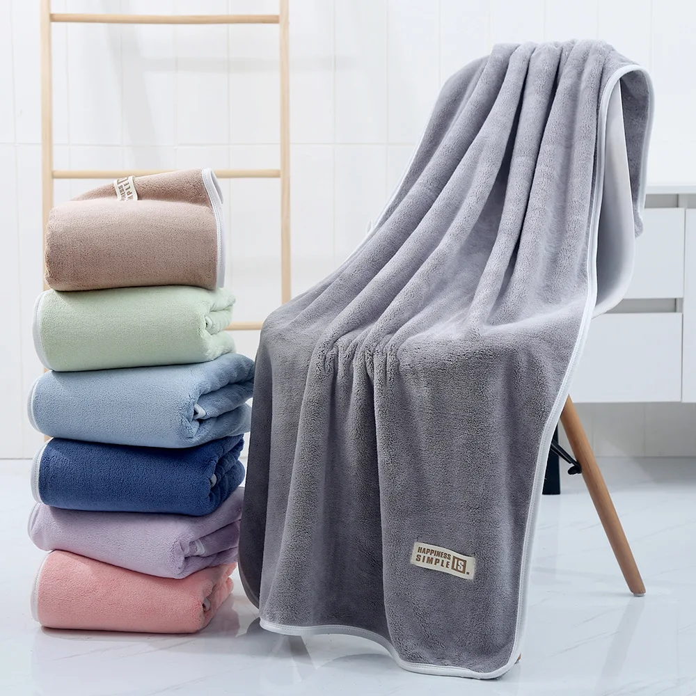 70x140cm Thick Coral Fleece Bath Towel Microfiber Fabric Towel Super Absorbent Quick-Drying Soft Household Bathroom Bath Towel
70x140cm Thick Coral Fleece Bath Towel Microfiber Fabric Towel Super Absorbent Quick-Drying Soft Household Bathroom Bath Towel