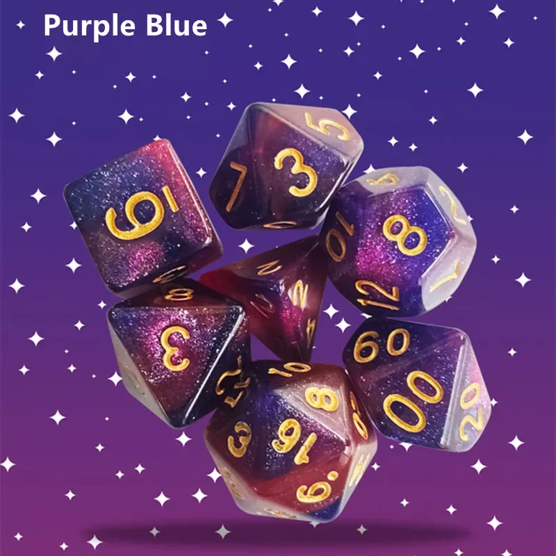 Polyhedral Dice Double-Colors Dice Gold Numbers of D4 D6 D8 D10 D12 D20 for DND Board Game RPG Table Games Dice
Polyhedral Dice Double-Colors Dice Gold Numbers of D4 D6 D8 D10 D12 D20 for DND Board Game RPG Table Games Dice