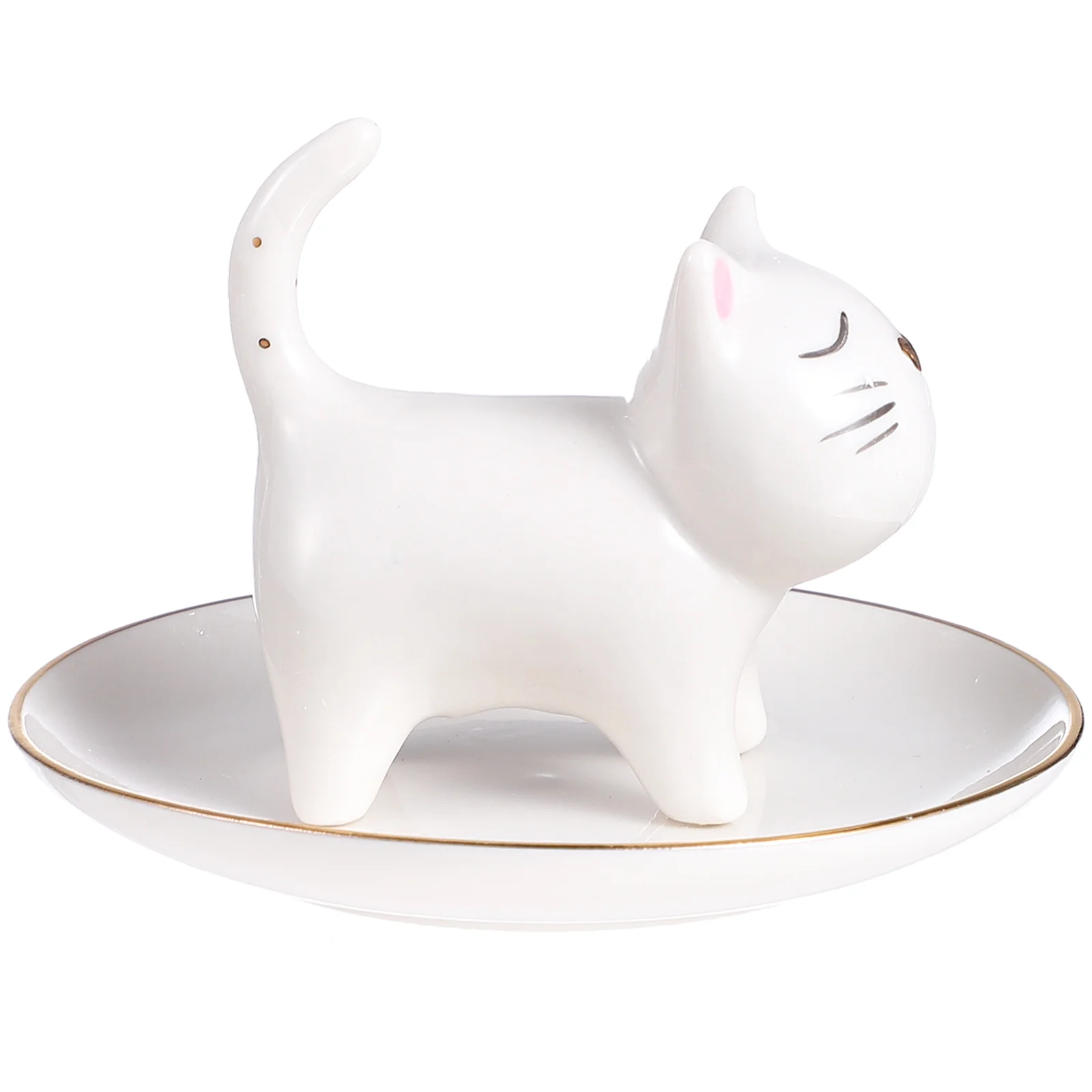 Ring Jewelry Dish Holder Cat Tray Display Kitten Porcelain Bracelet Pottery Plate Bowl Ornament Storage Stand Party Earrings
Ring Jewelry Dish Holder Cat Tray Display Kitten Porcelain Bracelet Pottery Plate Bowl Ornament Storage Stand Party Earrings