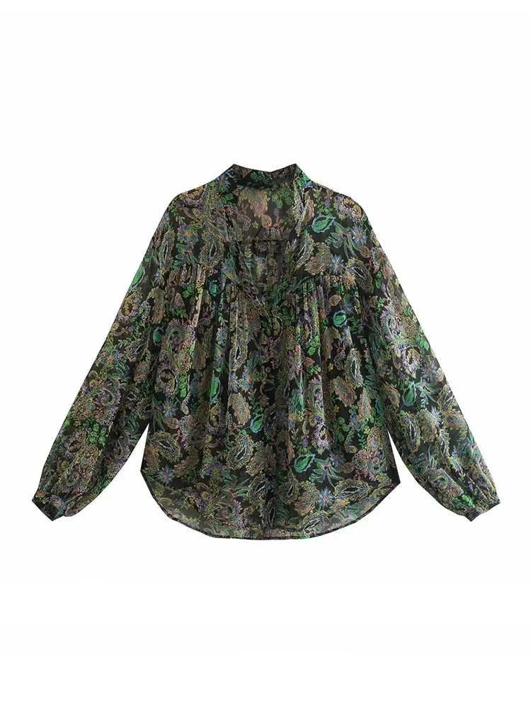 BSK&ZA&TRF 2511742 Women 2023 New Fashion print loose Verticality Blouses Long Sleeve Button-up Female Shirts Chic Tops 2511/742
BSK&ZA&TRF 2511742 Women 2023 New Fashion print loose Verticality Blouses Long Sleeve Button-up Female Shirts Chic Tops 2511/742