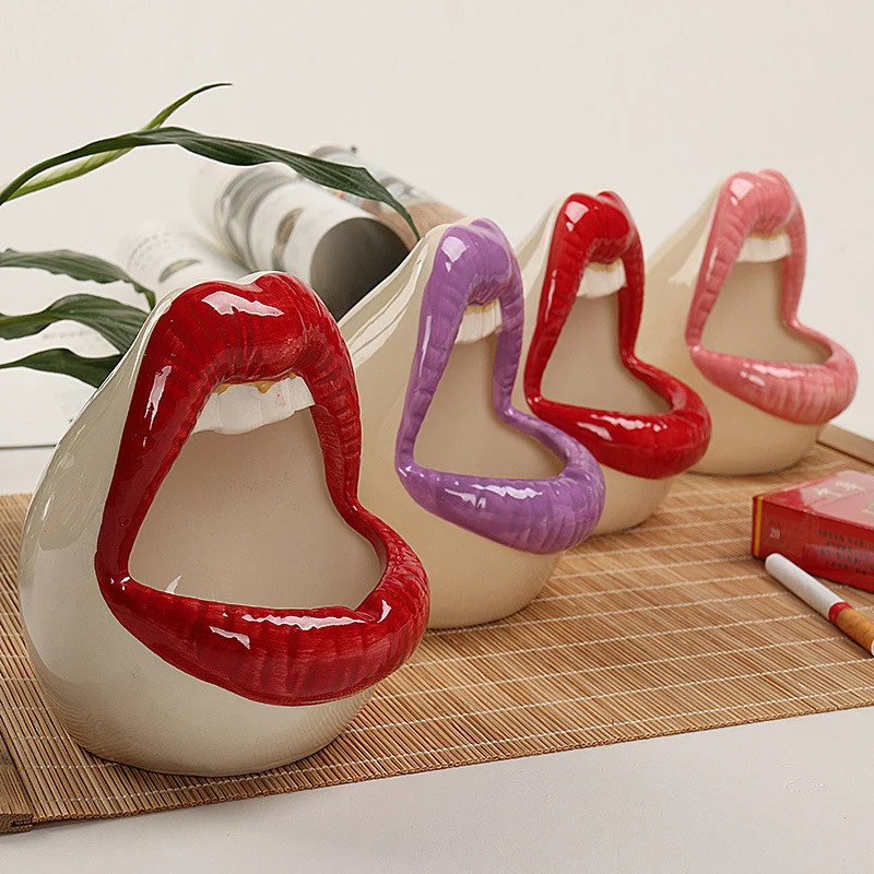 Ceramic Ashtray Cute Cartoon Ashtray Lips Creative Personality Trendy Mouth Fashion Home Mini Send Boyfriend Gift Cigarett
Ceramic Ashtray Cute Cartoon Ashtray Lips Creative Personality Trendy Mouth Fashion Home Mini Send Boyfriend Gift Cigarett