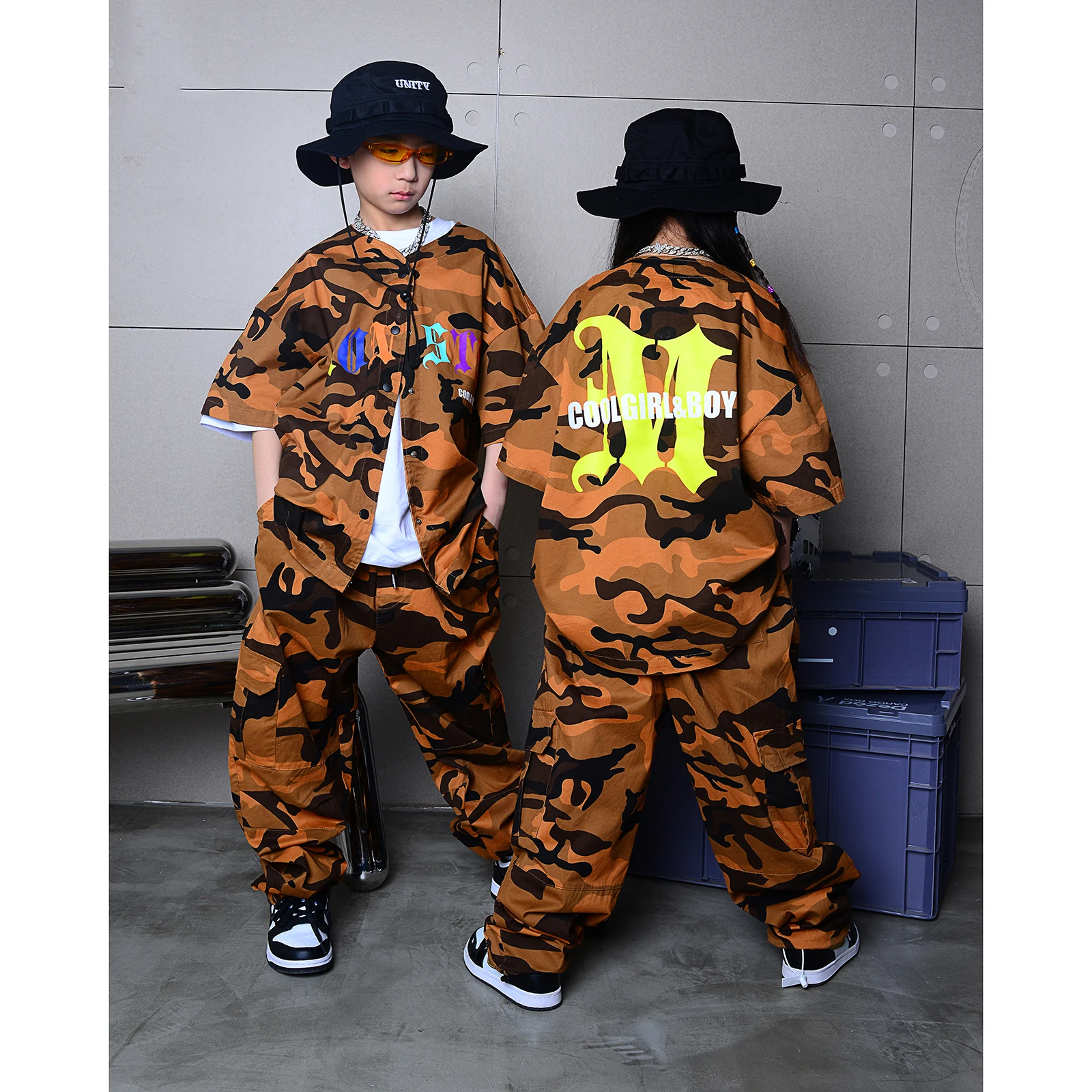 Yellow Camouflage Suit Children'S Hip-Hop Street Dance Costumes Boys Girls Loose Jazz Dance Costumes Performance Wear DN11757
Yellow Camouflage Suit Children'S Hip-Hop Street Dance Costumes Boys Girls Loose Jazz Dance Costumes Performance Wear DN11757