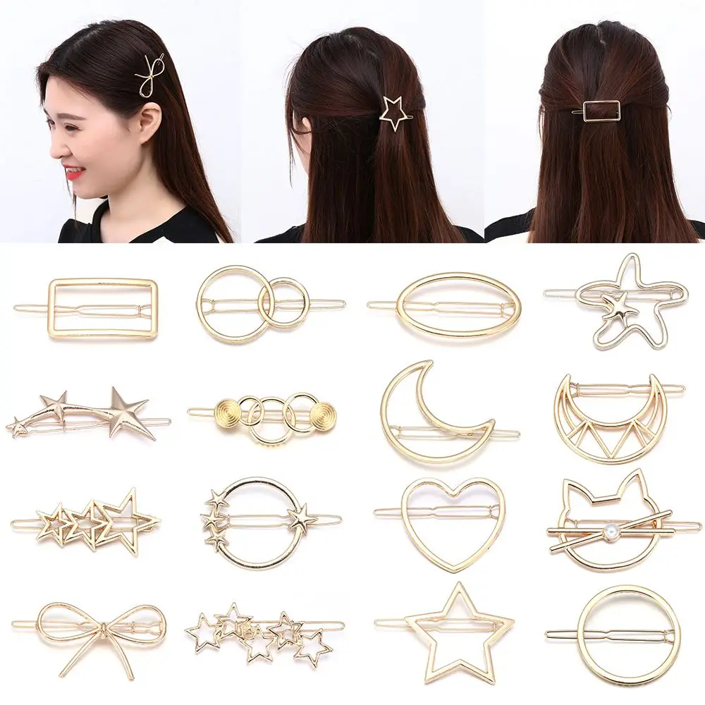 Beautiful Hair Accessories Shiny Women Metal Hair Pin Hairgrip Girls Hair Clips Snap Barrette
Beautiful Hair Accessories Shiny Women Metal Hair Pin Hairgrip Girls Hair Clips Snap Barrette