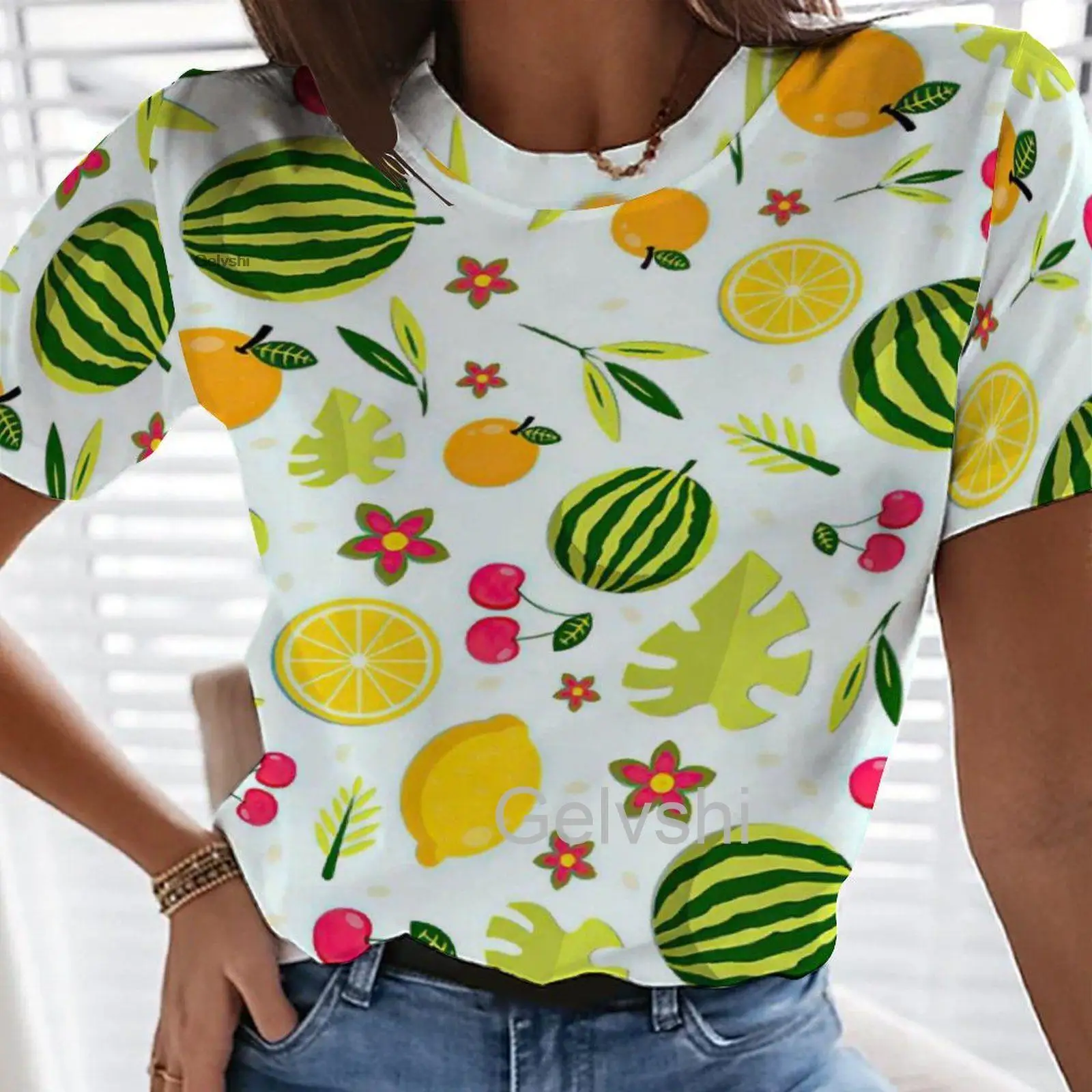 Summer Fruits T-shirts Pineapple Graphics 3d Printed T Shirt Women Short-sleeve Harajuku Tshirt Round Neck Lady Vintage Tee Tops
Summer Fruits T-shirts Pineapple Graphics 3d Printed T Shirt Women Short-sleeve Harajuku Tshirt Round Neck Lady Vintage Tee Tops