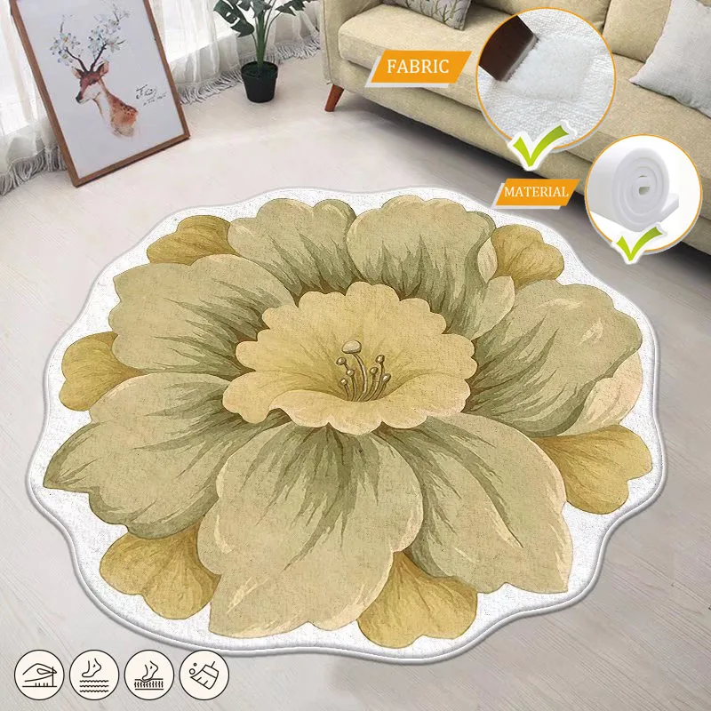 Flower Shape Irregular Soft Carpet for Living Room Luxury Bedroom Decorate Computer Table Thickened Rug Non-slip Hall Door Mat
Flower Shape Irregular Soft Carpet for Living Room Luxury Bedroom Decorate Computer Table Thickened Rug Non-slip Hall Door Mat