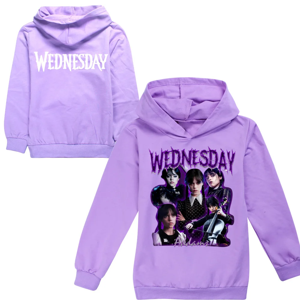 New Kids Wednesday Addams Family Clothes Children Cotton Printed Hoodies Long Sleeve Pullover Autumn Boys Girls Cute Sweatshirts
New Kids Wednesday Addams Family Clothes Children Cotton Printed Hoodies Long Sleeve Pullover Autumn Boys Girls Cute Sweatshirts