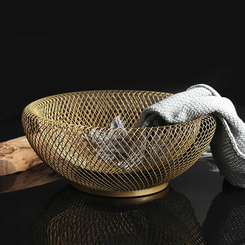 Creative iron Fruit basket Livingroom debris storage organization fruit dish Drain basket stainless steel modern Home decoration
Creative iron Fruit basket Livingroom debris storage organization fruit dish Drain basket stainless steel modern Home decoration