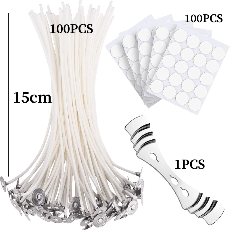 100Pcs Pure Cotton Core Mold Tabs Candle Making Candle Sustainer Party Supplies Home Decor Candles Wick
100Pcs Pure Cotton Core Mold Tabs Candle Making Candle Sustainer Party Supplies Home Decor Candles Wick