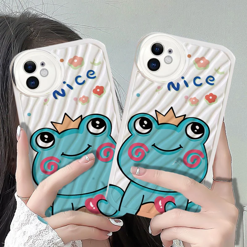 Water Ripple Lovely The Frog Prince Phone Case For iPhone 14 13 12 11 Pro Max Mini XS Max XR 8 Plus SE3 Protection Back Cover
Water Ripple Lovely The Frog Prince Phone Case For iPhone 14 13 12 11 Pro Max Mini XS Max XR 8 Plus SE3 Protection Back Cover