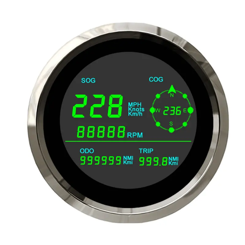 85mm LCD Display GPS Speedometer with Tachometer Total/Trip Odometer Show E Scooter Motorcycle Boat Digital Gauge
85mm LCD Display GPS Speedometer with Tachometer Total/Trip Odometer Show E Scooter Motorcycle Boat Digital Gauge