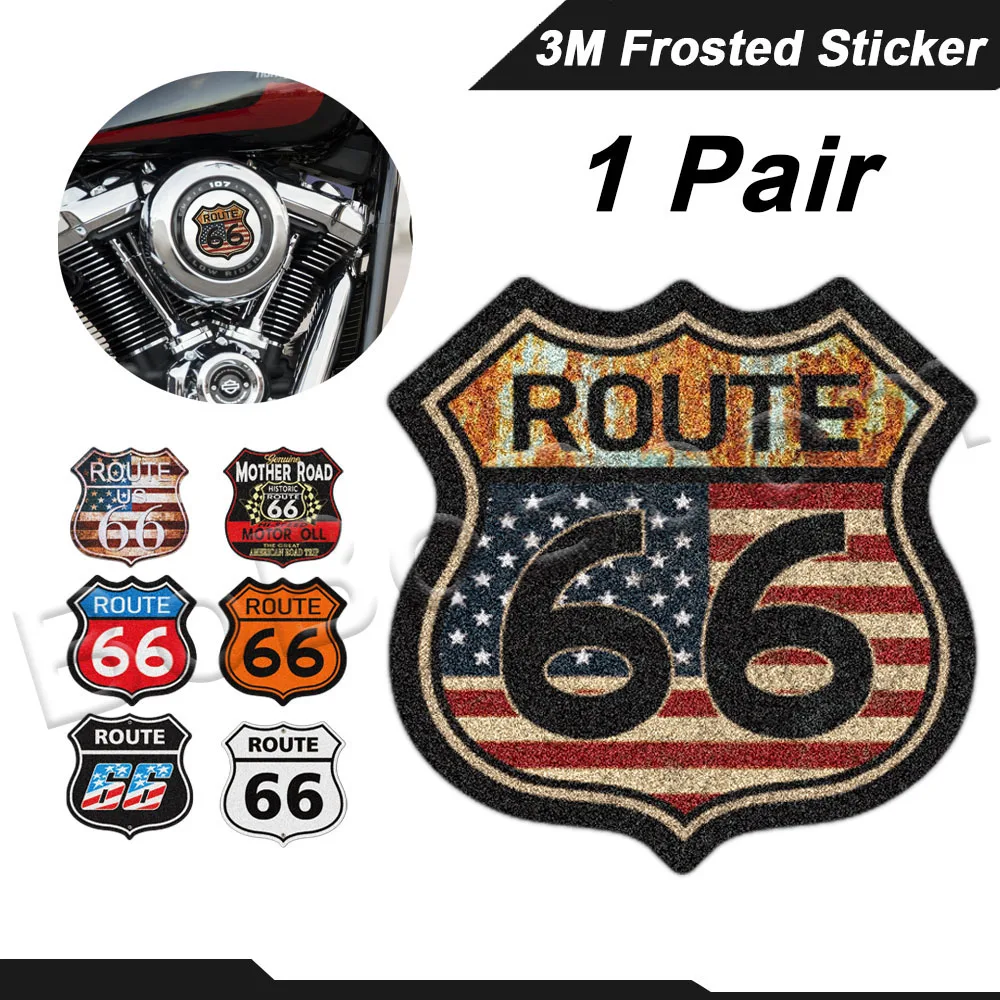 Матовый мотоциклетный аксессуар для Harley Davidson Road King Triumph 3 м с логотипом US the ROUTE 66 |