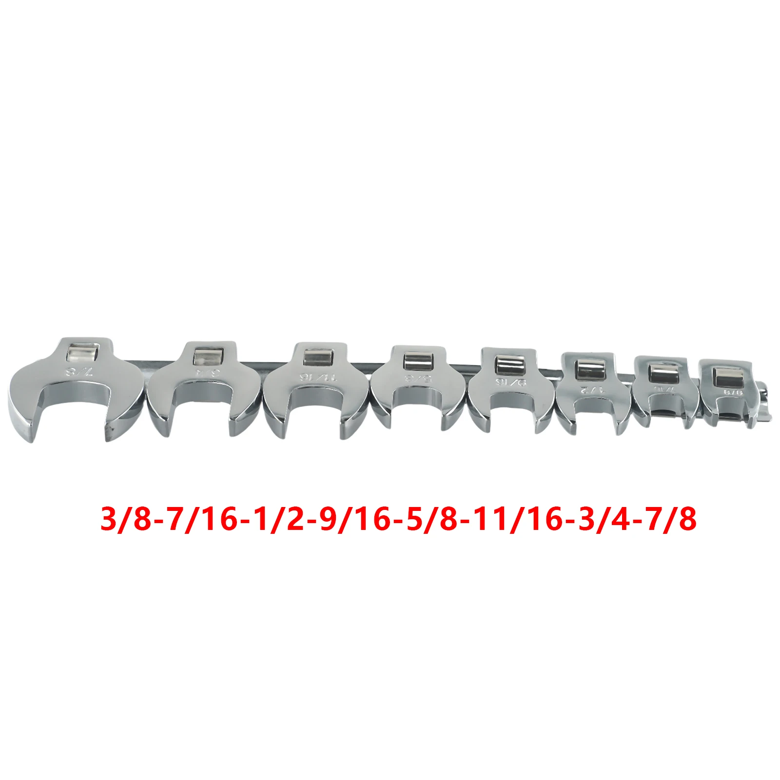 8Pcs 3/8 Inch Drive Crowfoot Wrench Set 10 To 22mm Imperial Chrome Plated Crow Foot Open End Spanner Brake Wrenches
8Pcs 3/8 Inch Drive Crowfoot Wrench Set 10 To 22mm Imperial Chrome Plated Crow Foot Open End Spanner Brake Wrenches