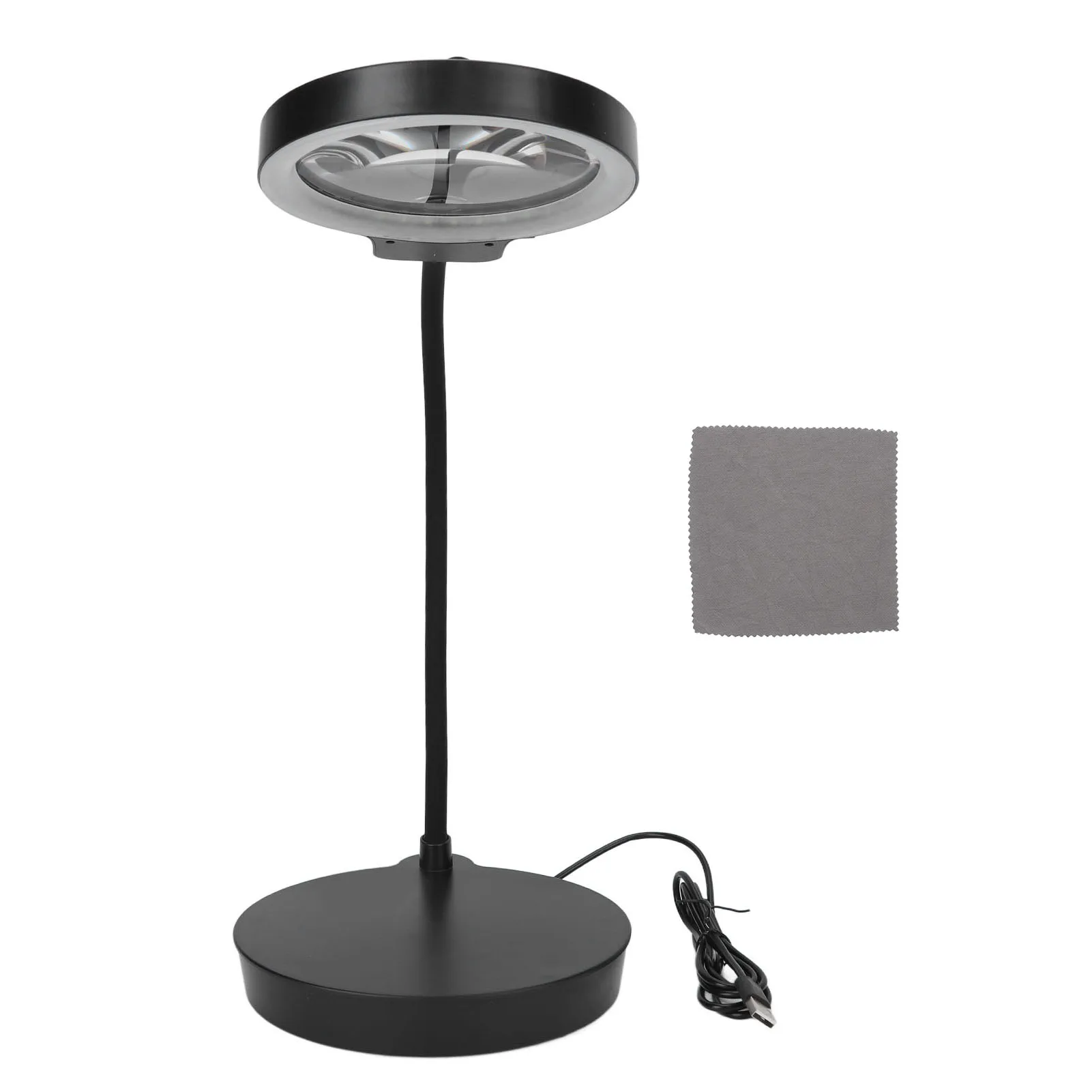 130mm Diameter 2X Magnifying LED Lamp Flexible Tube 13X Magnifying Glass Desk Light for Tattoo Manicure Black
130mm Diameter 2X Magnifying LED Lamp Flexible Tube 13X Magnifying Glass Desk Light for Tattoo Manicure Black